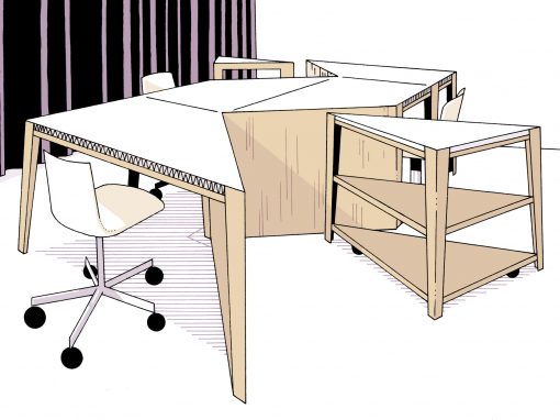 AGENCEMENT, MOBILIER ET IDENTITÉ VISUELLE DE LA CENTRALE À NANTES (44)